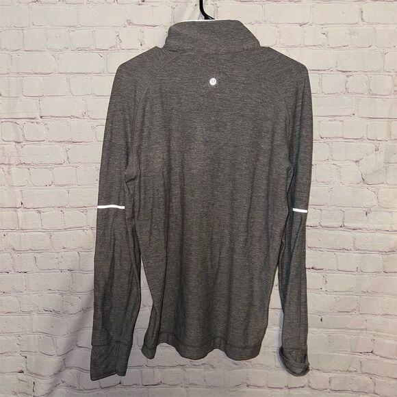 Lululemon Men's Gray Full Zip Long sleeve Size M Lightweight Reflective - Picture 5 of 7